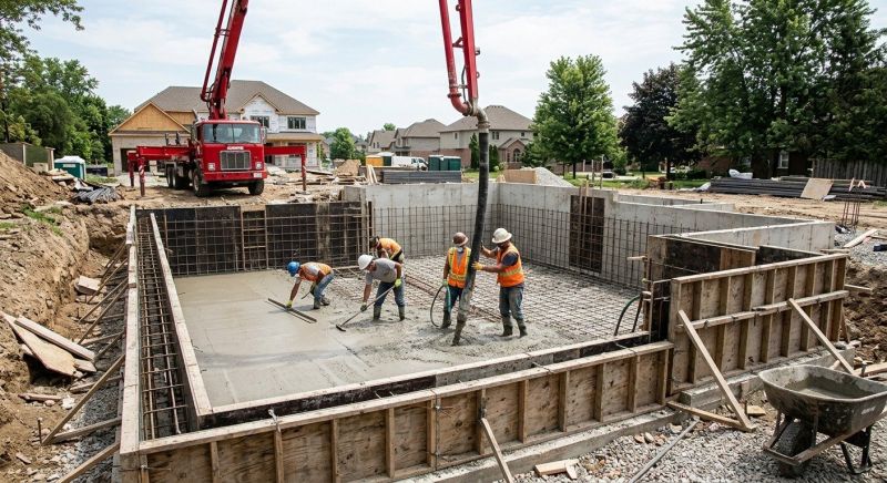 Basement Concrete Pouring
