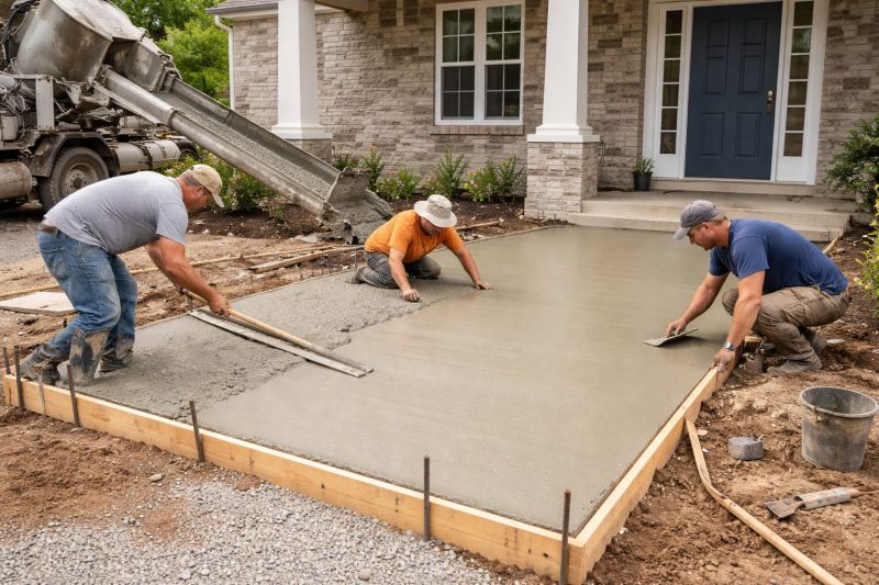 Our team working on Concrete Installation projects in Punta Gorda, FL