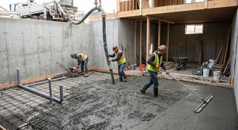 Basement Concrete Installation in Englewood, FL