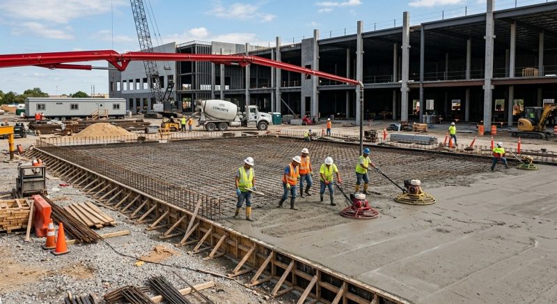 Commercial Slab Installation in Arcadia, FL